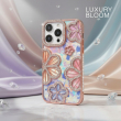 iPhone 14 Pro Glitter Flower Diamond Case, 3D Rhinestone Floral Phone Cover for Women &amp; Girls, Slim Shockproof Bling Case for Weddings, Parties &amp; Festive