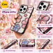 iPhone 14 Pro Glitter Flower Diamond Case, 3D Rhinestone Floral Phone Cover for Women &amp; Girls, Slim Shockproof Bling Case for Weddings, Parties &amp; Festive
