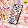 iPhone 14 Glitter Flower Diamond Case, 3D Rhinestone Floral Phone Cover for Women &amp; Girls, Slim Shockproof Bling Case for Weddings, Parties &amp; Festive