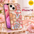 iPhone 14 Glitter Flower Diamond Case, 3D Rhinestone Floral Phone Cover for Women &amp; Girls, Slim Shockproof Bling Case for Weddings, Parties &amp; Festive