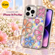 iPhone 14 Pro Max Glitter Flower Diamond Case, 3D Rhinestone Floral Phone Cover for Women &amp; Girls, Slim Shockproof Bling Case for Weddings, Parties &amp; Festive