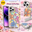 iPhone 14 Pro Max Glitter Flower Diamond Case, 3D Rhinestone Floral Phone Cover for Women &amp; Girls, Slim Shockproof Bling Case for Weddings, Parties &amp; Festive