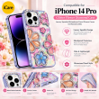 iPhone 14 Pro Glitter Flower Diamond Case, 3D Rhinestone Floral Phone Cover for Women &amp; Girls, Slim Shockproof Bling Case for Weddings, Parties &amp; Festive