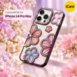 iPhone 14 Pro Max Glitter Flower Diamond Case, 3D Rhinestone Floral Phone Cover for Women &amp; Girls, Slim Shockproof Bling Case for Weddings, Parties &amp; Festive