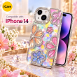 iPhone 14 Glitter Flower Diamond Case, 3D Rhinestone Floral Phone Cover for Women &amp; Girls, Slim Shockproof Bling Case for Weddings, Parties &amp; Festive