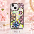 iPhone 13 Glitter Flower Diamond Case, 3D Rhinestone Floral Phone Cover for Women &amp; Girls, Slim Shockproof Protective Case for Parties, Weddings &amp; Festive