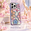 iPhone 13 Pro Max Glitter Flower Diamond Case, 3D Rhinestone Floral Phone Cover for Women &amp; Girls, Slim Shockproof Protective Case for Parties, Weddings &amp; Festive