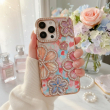 iPhone 13 Pro Glitter Flower Diamond Case, 3D Rhinestone Floral Phone Cover for Women &amp; Girls, Slim Shockproof Protective Case for Parties, Weddings &amp; Festive