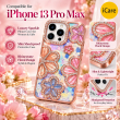 iPhone 13 Pro Max Glitter Flower Diamond Case, 3D Rhinestone Floral Phone Cover for Women &amp; Girls, Slim Shockproof Protective Case for Parties, Weddings &amp; Festive