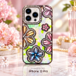 iPhone 13 Pro Glitter Flower Diamond Case, 3D Rhinestone Floral Phone Cover for Women &amp; Girls, Slim Shockproof Protective Case for Parties, Weddings &amp; Festive