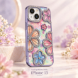 iPhone 13 Glitter Flower Diamond Case, 3D Rhinestone Floral Phone Cover for Women &amp; Girls, Slim Shockproof Protective Case for Parties, Weddings &amp; Festive
