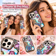 iPhone 16 Pro Max Glitter Flower Diamond Case, Luxury 3D Rhinestone Floral Phone Cover, Slim Shockproof Bling Case for Weddings, Bridal Events &amp; Festivals