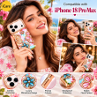 Glitter Flower Diamond Case For iPhone 18 Pro Max, Luxury Rhinestone Floral Phone Cover with Glossy Chrome Finish, Slim Shockproof Protective Bling Case for Women &amp; Girls