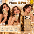 Glitter Diamond Case For iPhone 18 Pro, MagSafe Magnetic Ring, Luxury Sparkle Back Cover, Shockproof Protective Case with Raised Screen &amp; Camera Edges, Wireless Charging Support