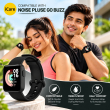 Silicone TPU Replacement Strap For Noise Pulse Go and Buzz Smartwatch, Soft Water-Resistant Wristband, Lightweight Sweat-Resistant Sports Band for Men and Women, iCare 
