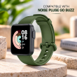 Silicone TPU Replacement Strap For Noise Pulse Go and Buzz Smartwatch, Soft Water-Resistant Wristband, Lightweight Sweat-Resistant Sports Band for Men and Women, iCare 