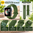 Silicone TPU Replacement Strap For Noise Pulse Go and Buzz Smartwatch, Soft Water-Resistant Wristband, Lightweight Sweat-Resistant Sports Band for Men and Women, iCare 