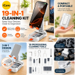 Gadget Cleaning Kit with Foldable Mobile Phone Stand, Multi-Function Electronics Cleaning Tools for Smartphone, Keyboard, Earbuds, Laptop, Screen &amp; Charging Case, iCare