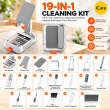 Gadget Cleaning Kit with Foldable Mobile Phone Stand, Multi-Function Electronics Cleaning Tools for Smartphone, Keyboard, Earbuds, Laptop, Screen &amp; Charging Case, iCare