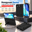 Apple iPhone Duo Foldable Phone Case, Shockproof Protective Cover with Integrated Stylus Holder, Multi-Angle Kickstand, Metal Camera Lens Protector and Full Hinge Protection, iCare