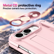 Apple iPhone Duo Foldable Phone Case, Shockproof Protective Cover with Integrated Stylus Holder, Multi-Angle Kickstand, Metal Camera Lens Protector and Full Hinge Protection, iCare