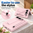 Apple iPhone Duo Foldable Phone Case, Shockproof Protective Cover with Integrated Stylus Holder, Multi-Angle Kickstand, Metal Camera Lens Protector and Full Hinge Protection, iCare