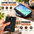 Apple iPhone Duo Foldable Phone Case, Magnetic Hinge Full-Cover Protective Cover with Wireless Charging Support, Camera Lens Protection, Anti-Drop Shockproof, iCare
