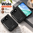 Apple iPhone Duo Foldable Phone Case, Magnetic Hinge Full-Cover Protective Cover with Wireless Charging Support, Camera Lens Protection, Anti-Drop Shockproof, iCare