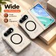 Apple iPhone Duo Foldable Phone Case, Magnetic Hinge Full-Cover Protective Cover with Wireless Charging Support, Camera Lens Protection, Anti-Drop Shockproof, iCare