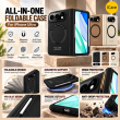 Apple iPhone Duo Foldable Phone Case, Magnetic Hinge Full-Cover Protective Cover with Wireless Charging Support, Camera Lens Protection, Anti-Drop Shockproof, iCare