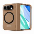 Apple iPhone Duo Foldable Phone Case, Magnetic Hinge Full-Cover Protective Cover with Wireless Charging Support, Camera Lens Protection, Anti-Drop Shockproof, iCare