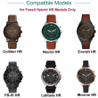 Fossil Hybrid HR (100M) USB Charging Cable Charger compatible for Fossil Smart watch Dock Cord Clip Charge | iCare