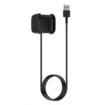 FitBit Versa 2 USB Charger Cable Charging Cord &ndash; Replacement USB Cable (Black) | iCare