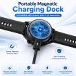 Huawei Watch Ultimate/GT 4/4 Pro/3/3 Pro/GT3/GT3 Pro/GT2 Pro/GT2 ECG/GT Cyber/Buds/GT Runner/D, Replacement Watch Charger Dock-Charging Cable 1 Meter (Black) | iCare