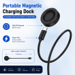 Huawei Watch Ultimate/GT 4/4 Pro/3/3 Pro/GT3/GT3 Pro/GT2 Pro/GT2 ECG/GT Cyber/Buds/GT Runner/D, Replacement Watch Charger Dock-Charging Cable 1 Meter (Black) | iCare