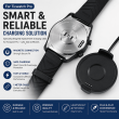 Ticwatch Pro Universal Replacement Smartwatch Charging Cable Charger Adapter Black | iCare