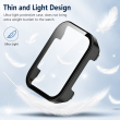 Realme Watch 3 Pro Hard PC Clear Watch Case Full Coverage Anti-scratch Protective Cover with Tempered Glass Screen Protector | iCare