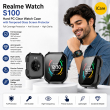 Realme Watch S100 Hard PC Clear Watch Case Full Coverage Anti-scratch Protective Cover with Tempered Glass Screen Protector | iCare