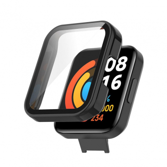 Redmi 2 Lite Hard PC Clear Watch Case Full Coverage Anti-scratch Protective Cover with Tempered Glass Screen Protector | iCare