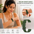 Realme Smart Band 1 Strap | Silicone TPU Waterproof Replacement Watch Band &ndash; Dark Green | iCare