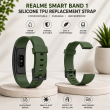 Realme Smart Band 1 Strap | Silicone TPU Waterproof Replacement Watch Band &ndash; Dark Green | iCare