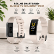 Realme Smart Band 1 Strap | Silicone TPU Waterproof Replacement Watch Band &ndash; Beige | iCare