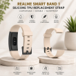 Realme Smart Band 1 Strap | Silicone TPU Waterproof Replacement Watch Band &ndash; Beige | iCare