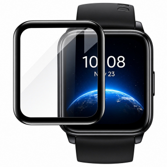 Realme Watch 2 )PMMA) Screen Protector Film, HD Clear Curved Display Guard, Full Screen Coverage, Edge-to-Edge Protection, Flexible Bubble-Resistant Protective Film | iCare