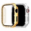 Apple iWatch 8 Ultra (49mm) Sparkling, Protective Tempered Glass Case Included, Crystal Diamond, Apple Watch Cover, Full Protective Case for Women &ndash; Golden | Amlee