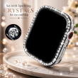 Apple iWatch 8 Ultra (49mm) Sparkling, Protective Tempered Glass Case Included, Crystal Diamond, Apple Watch Cover, Full Protective Case for Women &ndash; Silver | Amlee