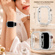 Apple iWatch 8 Ultra (49mm) Sparkling, Protective Tempered Glass Case Included, Crystal Diamond, Apple Watch Cover, Full Protective Case for Women &ndash; Transparent | Amlee