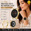 Samsung 4 Classic (42mm) Sparkling, Protective Bumper Case, Crystal Diamond, Samsung 4 Classic Watch Protective Cover for Women &ndash; Golden | Amlee
