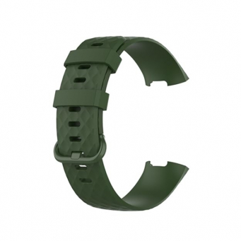 Fitbit Charge3, Charge4 Silicone TPU Replacement Wristband Smart Watch Waterproof Strap Compatible for FitBit Smart Band Watch &ndash; Dark Green | iCare
