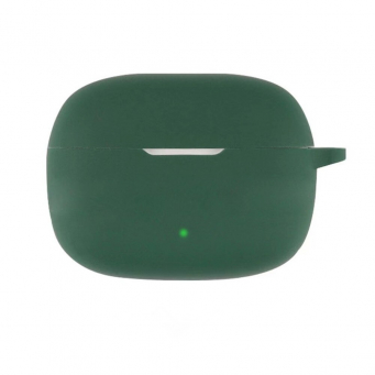 JBL Wave W200 Earbud Silicone Case Cover with Shockproof-Shell, Washable Housing Anti Dust Silicone Sleeve, Simple Solid Color Earphone Cover Charging Box Case &ndash; Dark Green | iCare